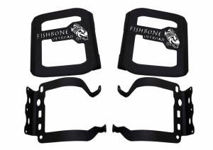 Jeep Wrangler Rubicon Tail Light Cover - Fishbone Offroad - Black textured powder coat - `18-`27